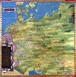 Mappa della Germania del XVI secolo, dalla 